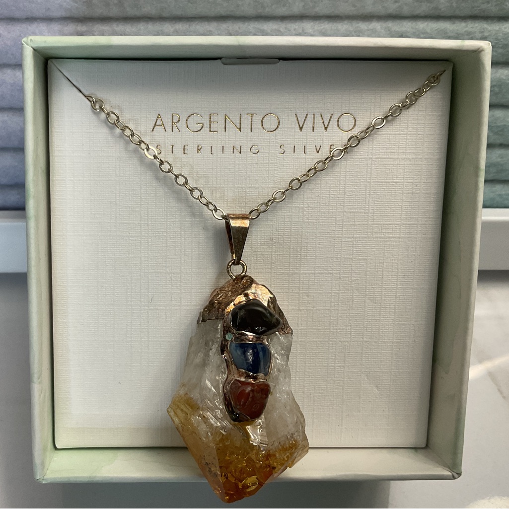 Argento Vivo Precious Stone Necklace 53$
